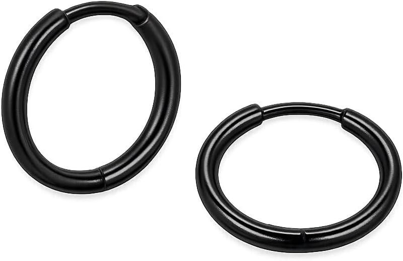 AMASIS Hypoallergenic Surgical Steel Earrings Sets for Sensitive Ears Lightweight Small Huggie Hoop Earrings 20G Stainless Steel Opal Ball Pearl CZ Flat Back Earrings for Women Men Trendy Cartilage Earrings Hoop Stud - Image 1